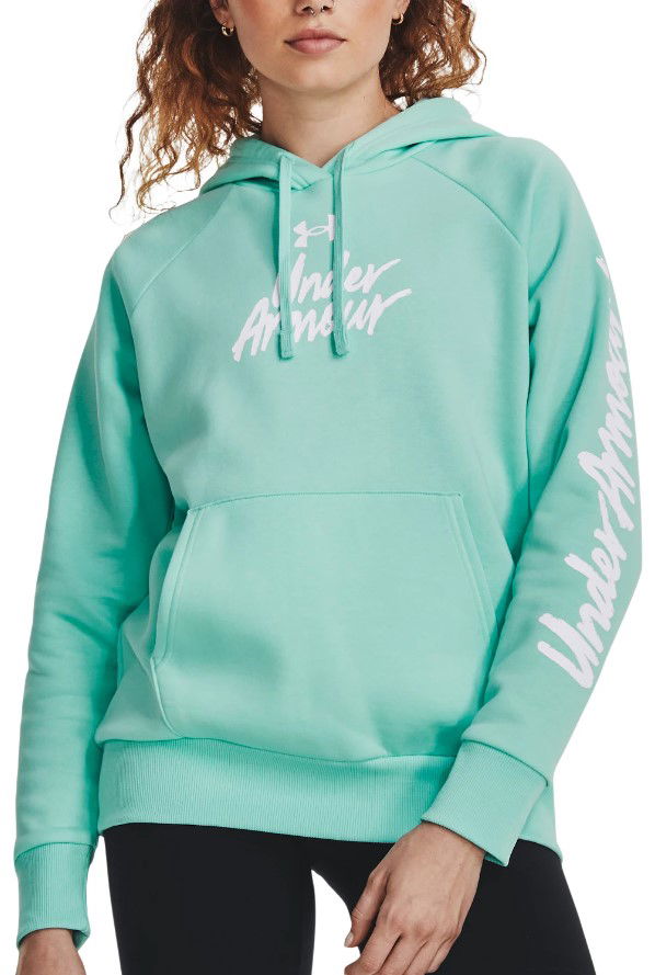 Huppari Under Armour Rival Fleece Graphic Turkoosi | 1379609-361, 0