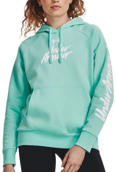Huppari Under Armour Rival Fleece Graphic Turkoosi | 1379609-361, 0