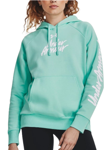 Huppari Under Armour Rival Fleece Graphic Turkoosi | 1379609-361
