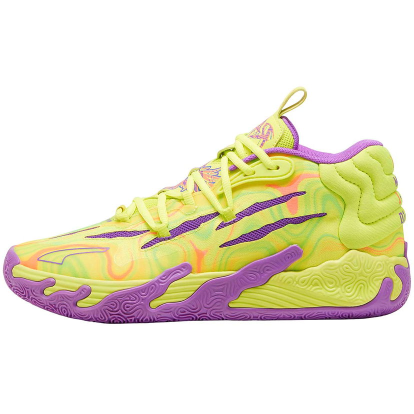 Koripallo Puma MB.03 Spark, yellow/lilac Keltainen | 379898_01