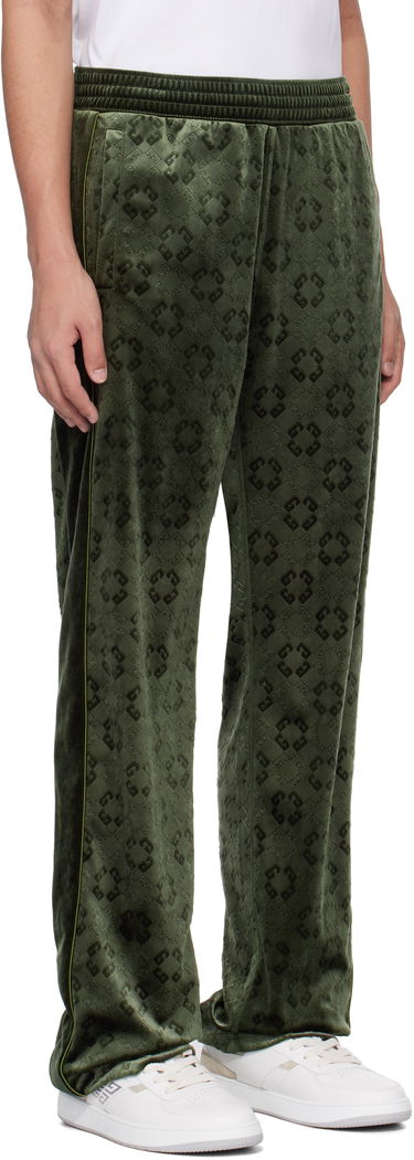 Verryttelyhousut Givenchy Monogram Velvet Sweatpants Vihreä | BM51HS316Z300, 1