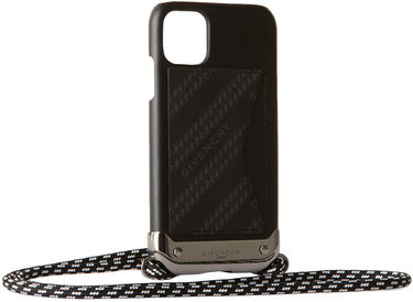 Käsilaukku Givenchy Leather iPhone 11 Case with Lanyard Musta | BK605WK0Z0, 1