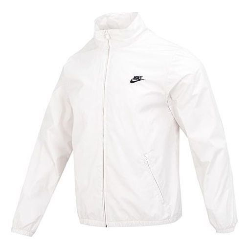 Tuulitakki Nike Club+ Full-Zip Woven Jacket Valkoinen | DX0673-030