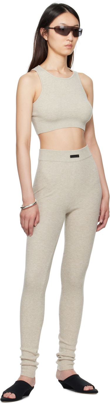 Leggingsit Fear of God Fear of God ESSENTIALS Soft Rib Leggings Beige | 192SP257491FW, 3