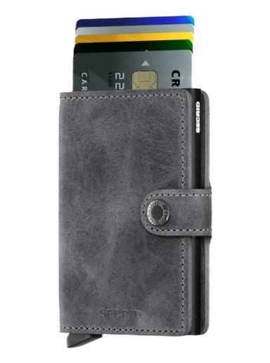 Lompakko Secrid Miniwallet Vintage Harmaa | MV-Grey-Black