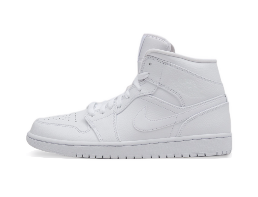 Rajoitettu erä Jordan Air Jordan 1 Mid "Triple White" Valkoinen | 554724-129