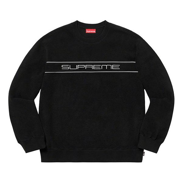 Villapaita Supreme Polartec Crewneck Sweatshirt Musta | SUP-FW19-916