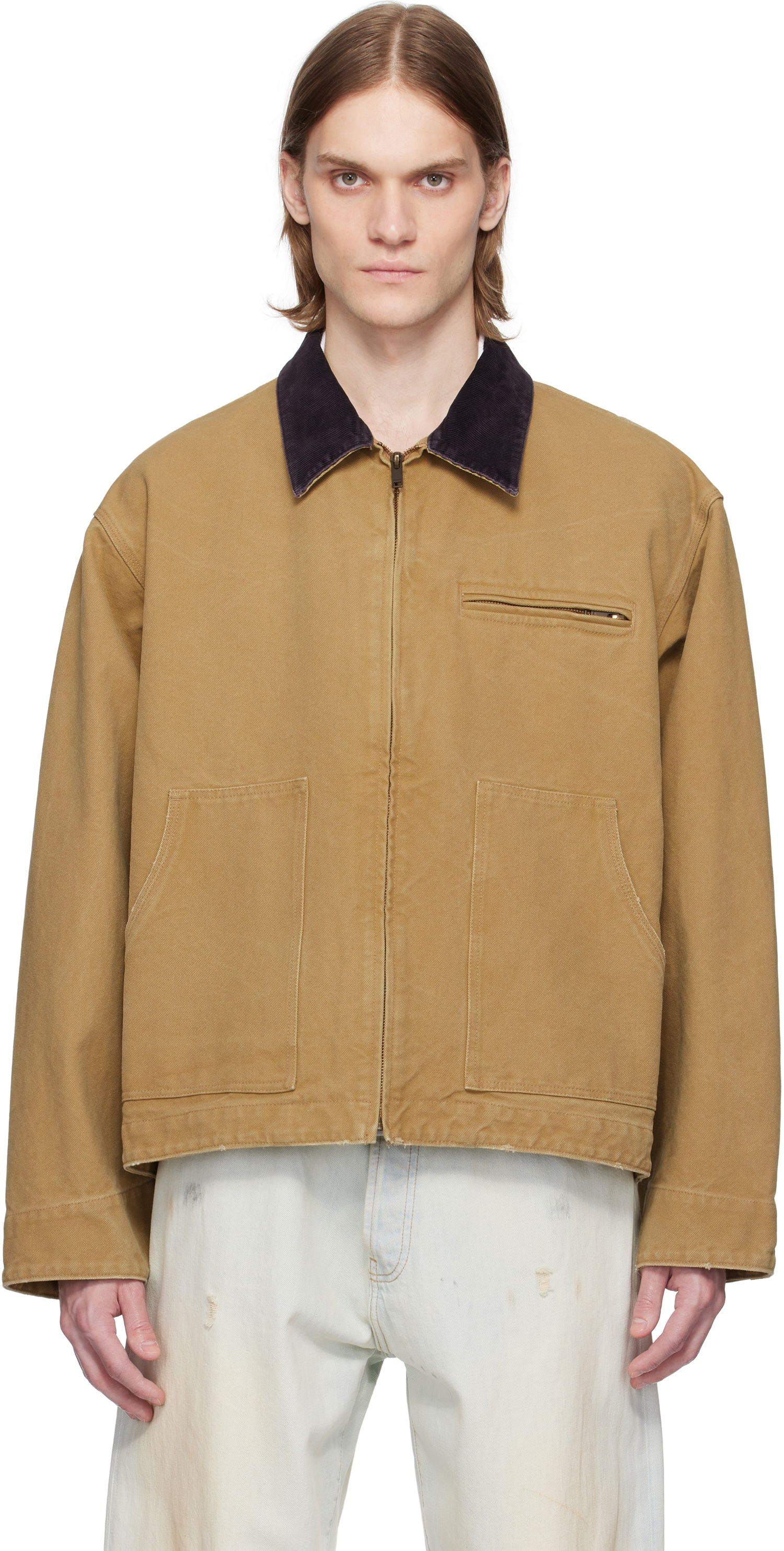 Takki Ambush AMBUSH Canvas Work Jacket Beige | 12115307, 0