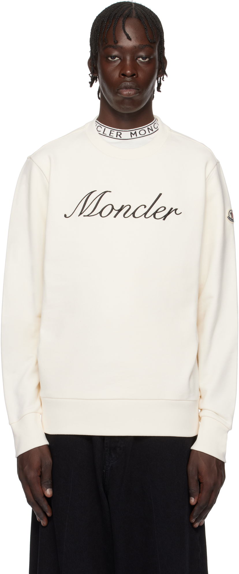 Huppari Moncler Archivio Logo Sweatshirt Valkoinen | K10918G0003389AUJ