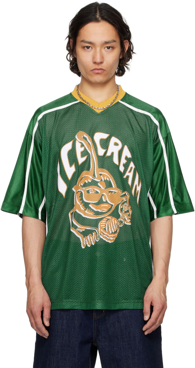 Jersey BBC IceCream ICECREAM Cherry Appliqué Football Jersey Vihreä | IC25150