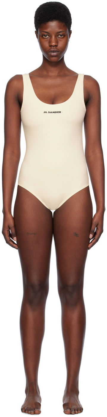 Uimapuvut Jil Sander Scoop Neck Swimsuit Valkoinen | J40SD0104_J20011