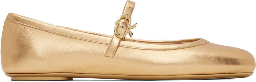 Tennarit ja kengät Gianvito Rossi Rossi Carla Ballerina Flats Metallinen | G22223-05GOM-NSW