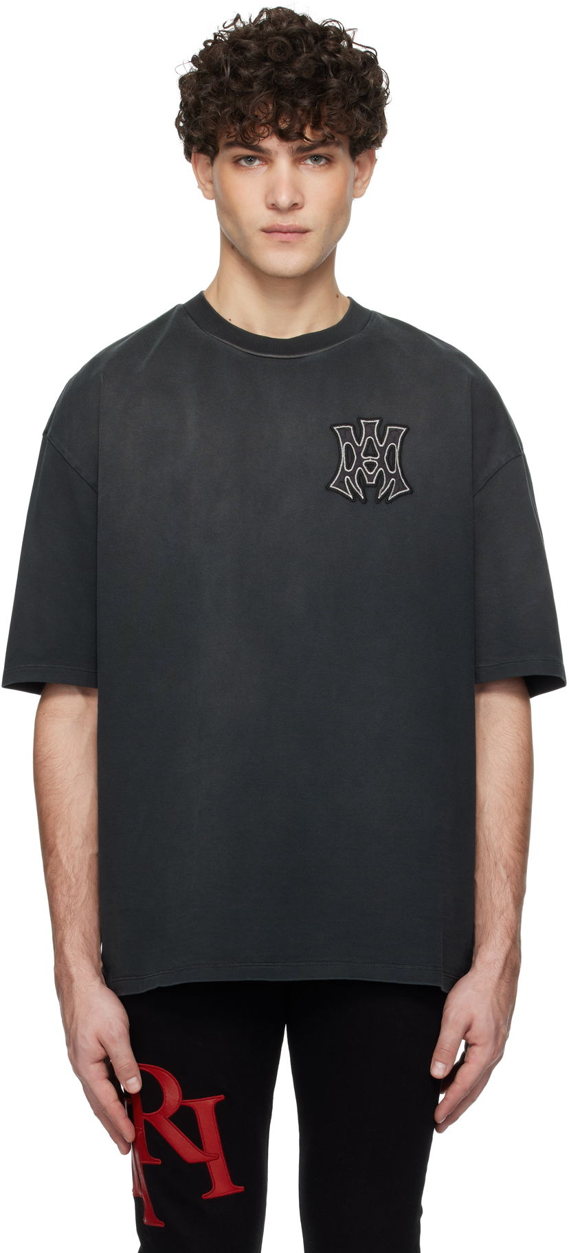 T-paita AMIRI 'MA Hollywood' Oversized T-Shirt Harmaa | AMJYTE1126