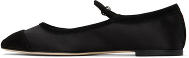 Vaatteet Aeyde Aeyde Uma Satin Toe-Cap Ballerina Flats Musta | A11-FL-RKLS08FL169-SS25-800-067, 2