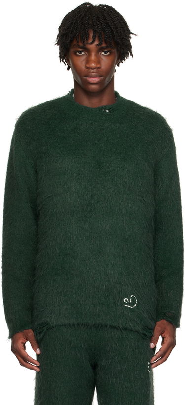 Villapaita ADER ERROR Crewneck Distressed Sweater Vihreä | BMADFWKT0304GN, 0