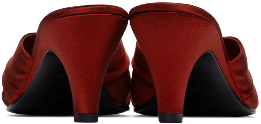 Kengänhoito The Row The Row Soft Knot Heeled Mules Punainen | F1499-W326, 1