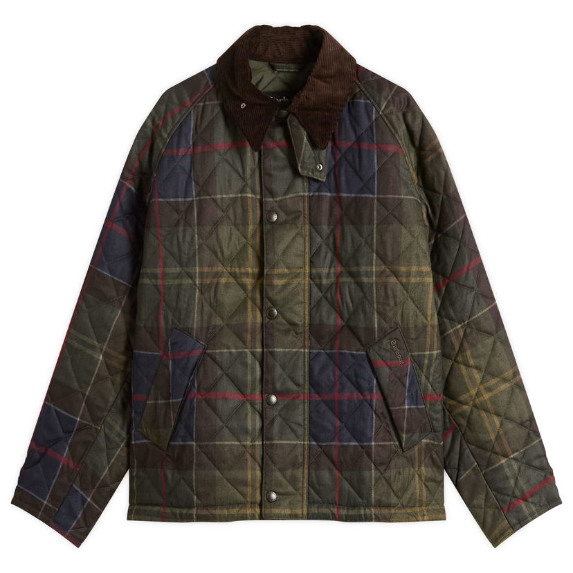 Takki Barbour Tartan Transport Quilted Jacket, Size 38 Monivärinen | MQU1869TN14