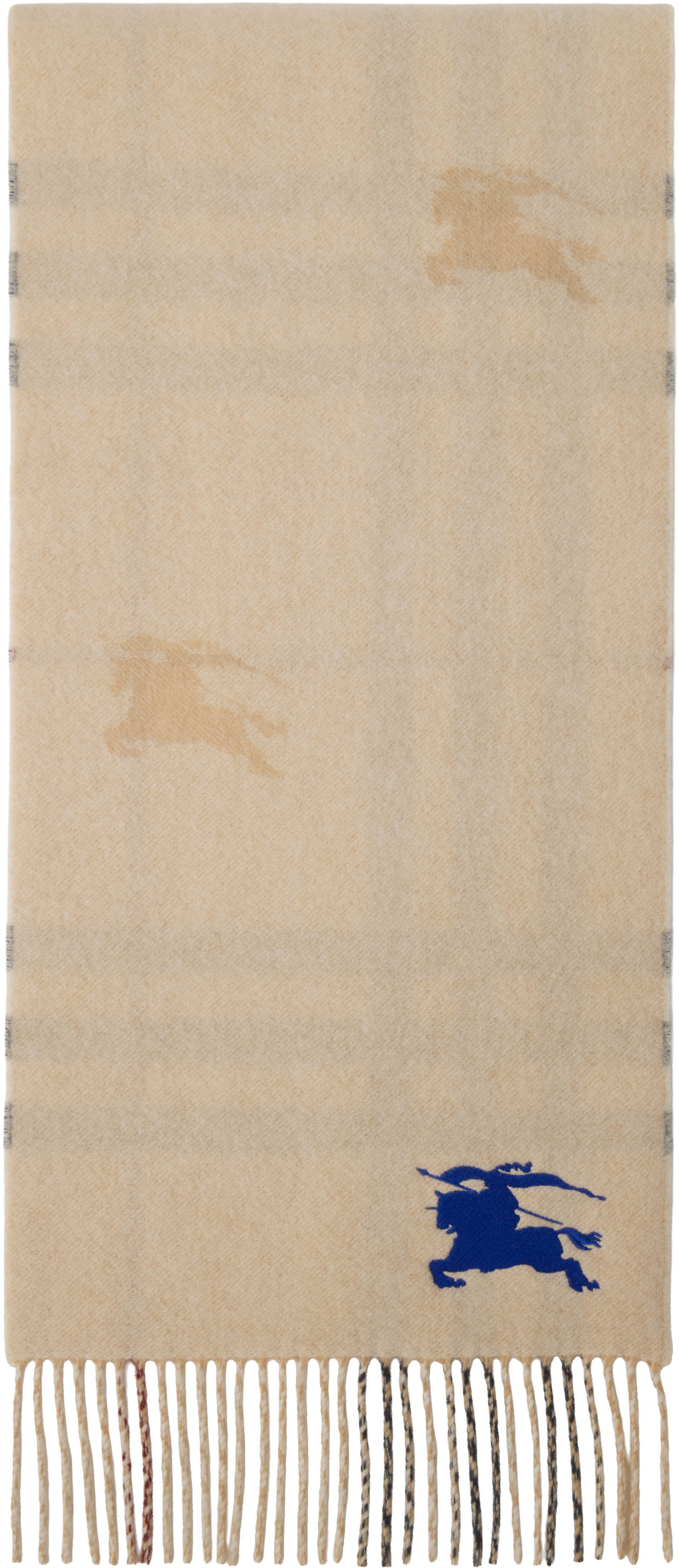 Huivi Burberry Burberry Reversible EKD Check Cashmere Scarf Beige | 8095224, 0