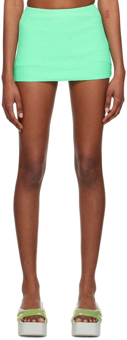 Hame Alexander Wang Textured Jacquard Miniskirt Vihreä | 4CC2238038