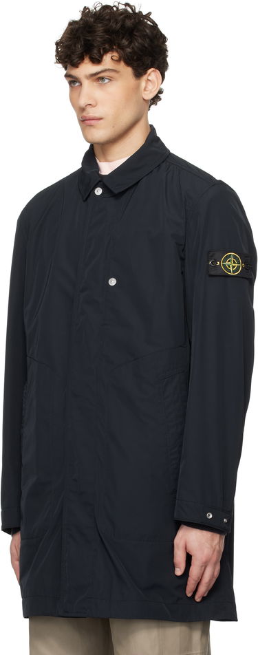 Sadetakki Stone Island Stone Island Micro Twill Coat Tummansininen | K1S15 7100009 S0026, 3