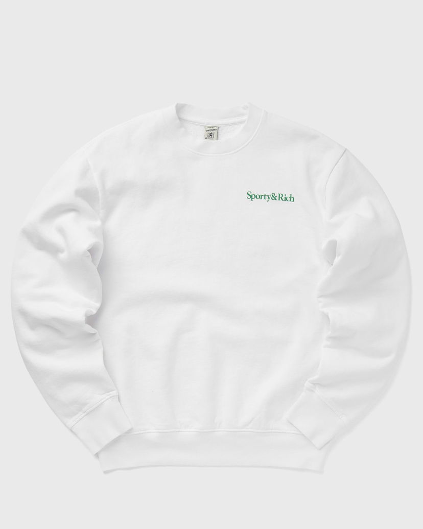 Huppari Sporty & Rich Drink More Water Crewneck Valkoinen | WS067S405DW