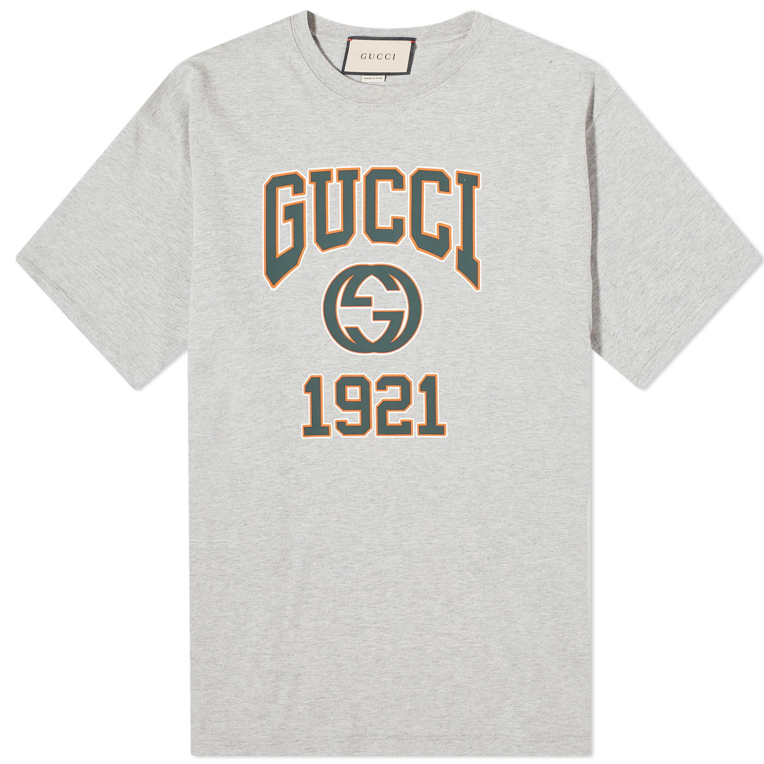 T-paita Gucci Interlocking GG College Logo T-Shirt Harmaa | 771758-XJGA5-1230, 0