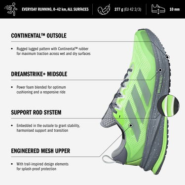 Tennarit ja kengät adidas Performance SUPERNOVA RISE ATR Vihreä | jp7755, 5
