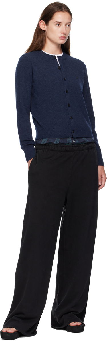 Villapaita Acne Studios Fitted Yak Wool Cardigan Tummansininen | A60634-, 3