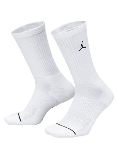 Sukat Jordan Everyday Crew Socks 3-pack Valkoinen | dx9632-100