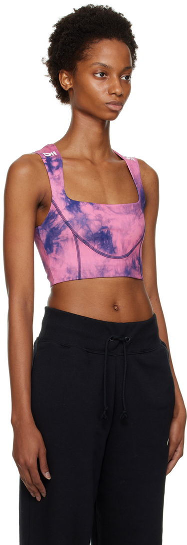 Rintaliivit Off-White Off-White Tie-Dye Sports Bra Vaaleanpunainen | OWVO054F22JER0023045, 1