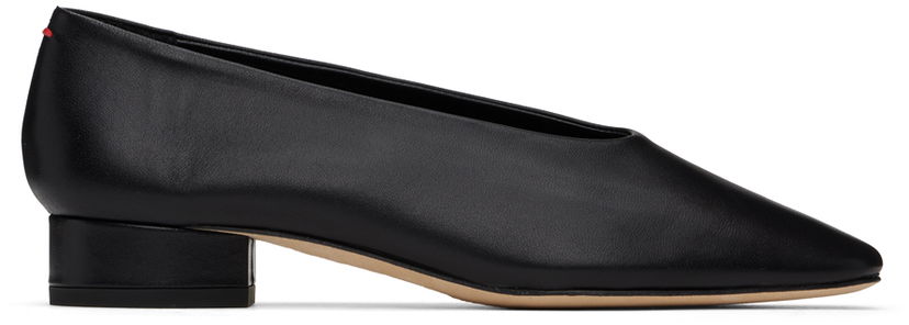 Kengänhoito Aeyde Aeyde Delia Ballerina Flats Musta | A11-PU-GELR25CH-0221-800-007