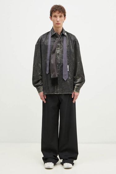 Paita Maison MIHARA YASUHIRO Maison MIHARA YASUHIRO Accessories Mixed Relaxed Longsleeve Shirt Harmaa | J13SH185, 4