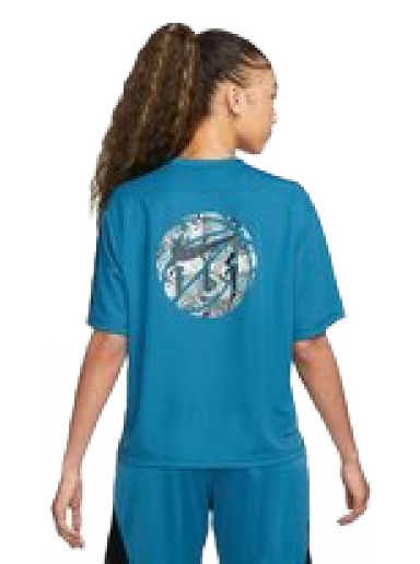 T-paita Nike Dri-FIT Warmup Tee Turkoosi | FB7992-457