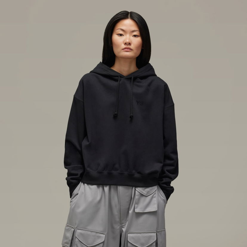 Huppari Y-3 Y-3 Brushed Terry Boxy Musta | JD9790