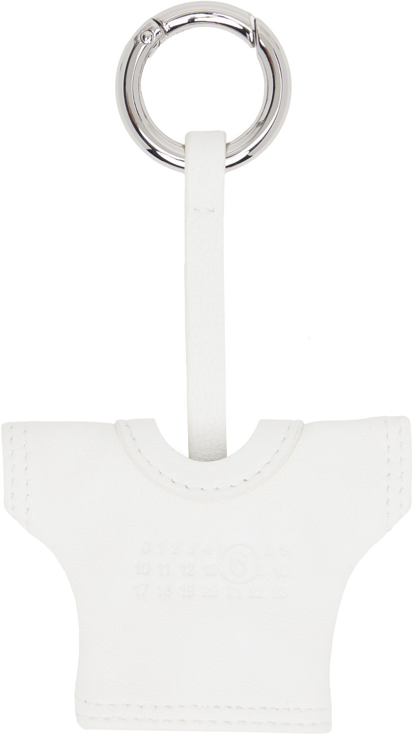 Avaimenperät Maison Margiela MM6 Maison Margiela T-Shirt Shaped Keychain Valkoinen | SA6UA0006 P8335