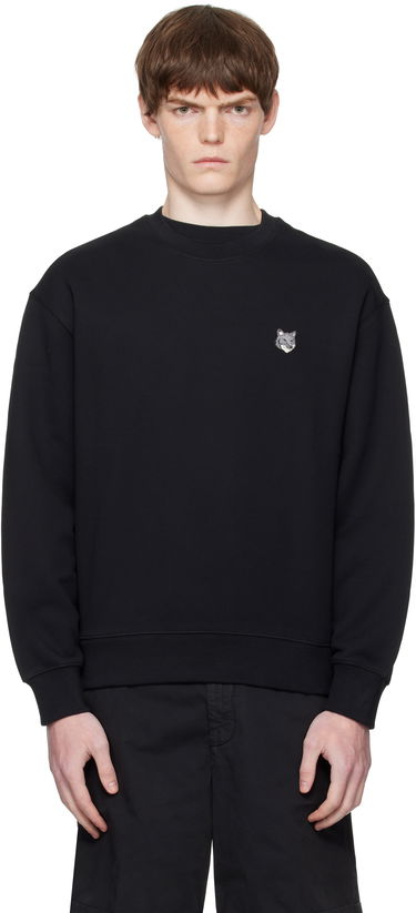 Huppari MAISON KITSUNÉ Maison Kitsuné Fox Head Comfort Sweatshirt Musta | PM00304KM0341, 0