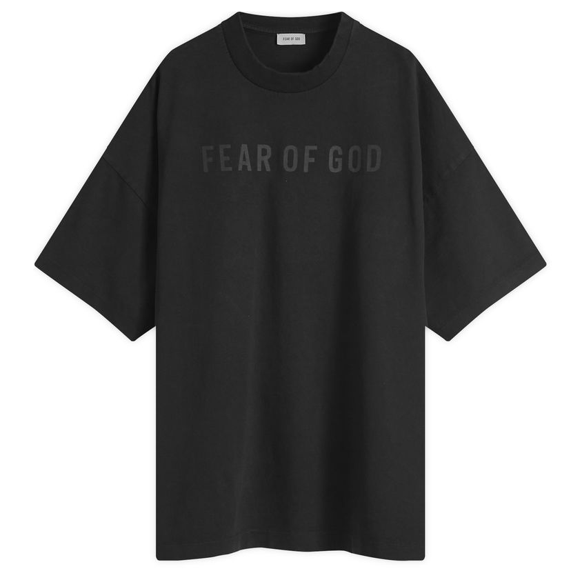 T-paita Fear of God T-Shirt Text Print Musta | FG24FW50-10155LBHWJ-001