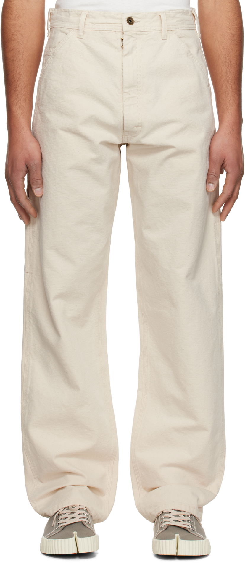 Cargo housut Maison Margiela Maison Margiela Five-Pocket Jeans Beige | S50LA0235 M35261