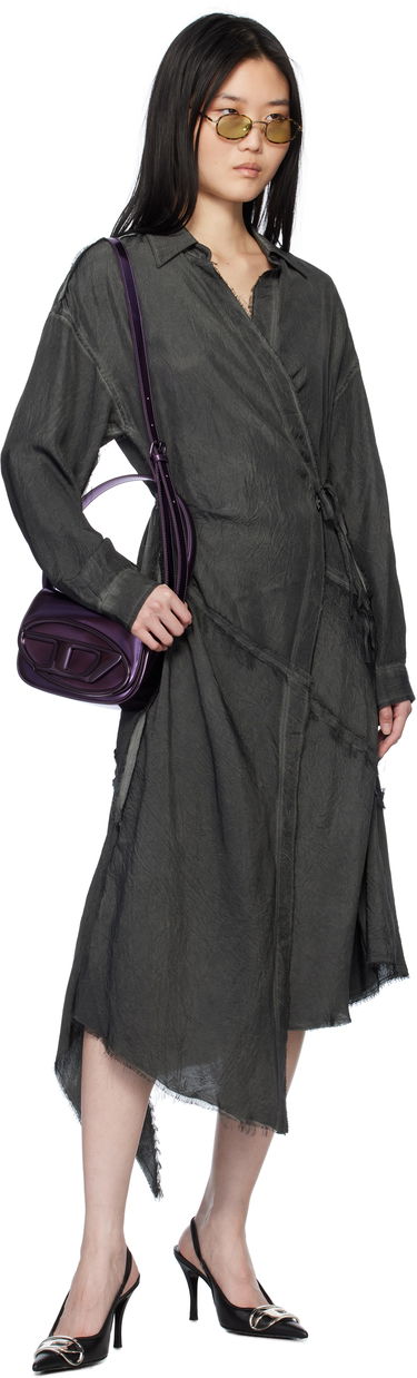 Mekko Diesel Diesel D-Raven-Q1 Midi Wrap Dress Harmaa | A17310 0CMBB, 3