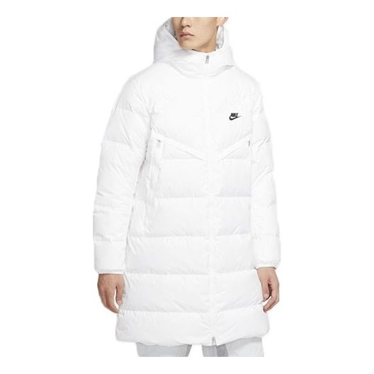 Parka Nike Sportswear Down-Fill Windrunner Shield Long Jacket Valkoinen | CU4409-100