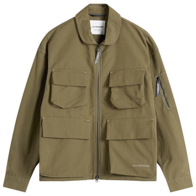 Takki and wander C/PE Twill Field Jacket, Size Small Vihreä | 5745281054-180