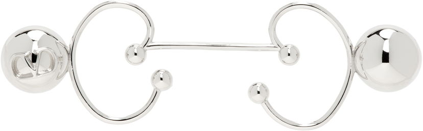 Sormus Valentino Valentino Logo Piercing Ring Metallinen | 6Y0J0T29MET172