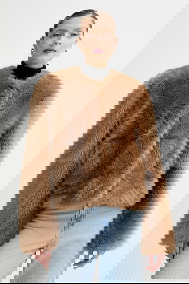 Takit STAND STUDIO Halle Faux Fur Coat Ruskea | 62267.9416, 0