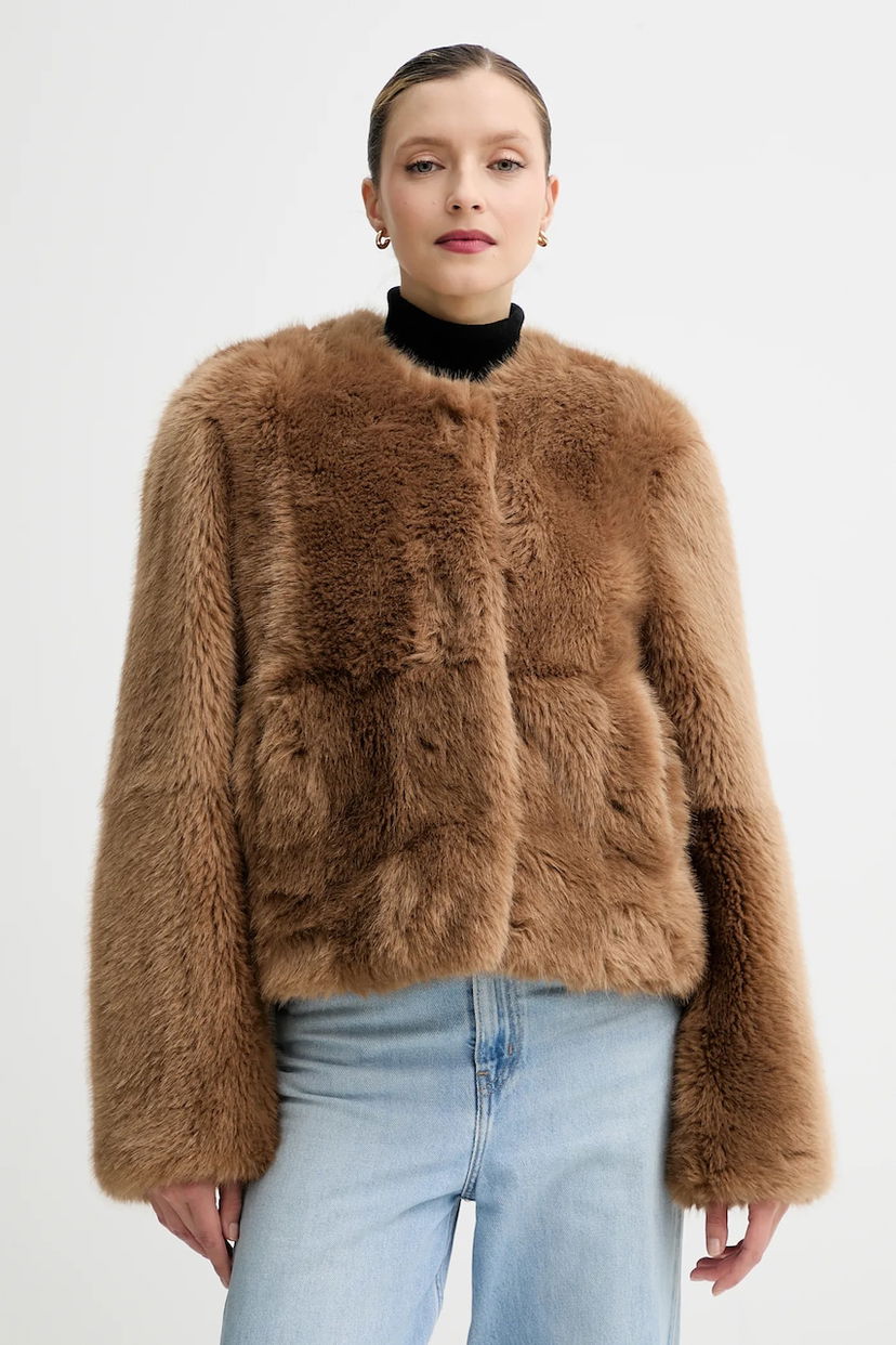 Takit STAND STUDIO Halle Faux Fur Coat Ruskea | 62267.9416