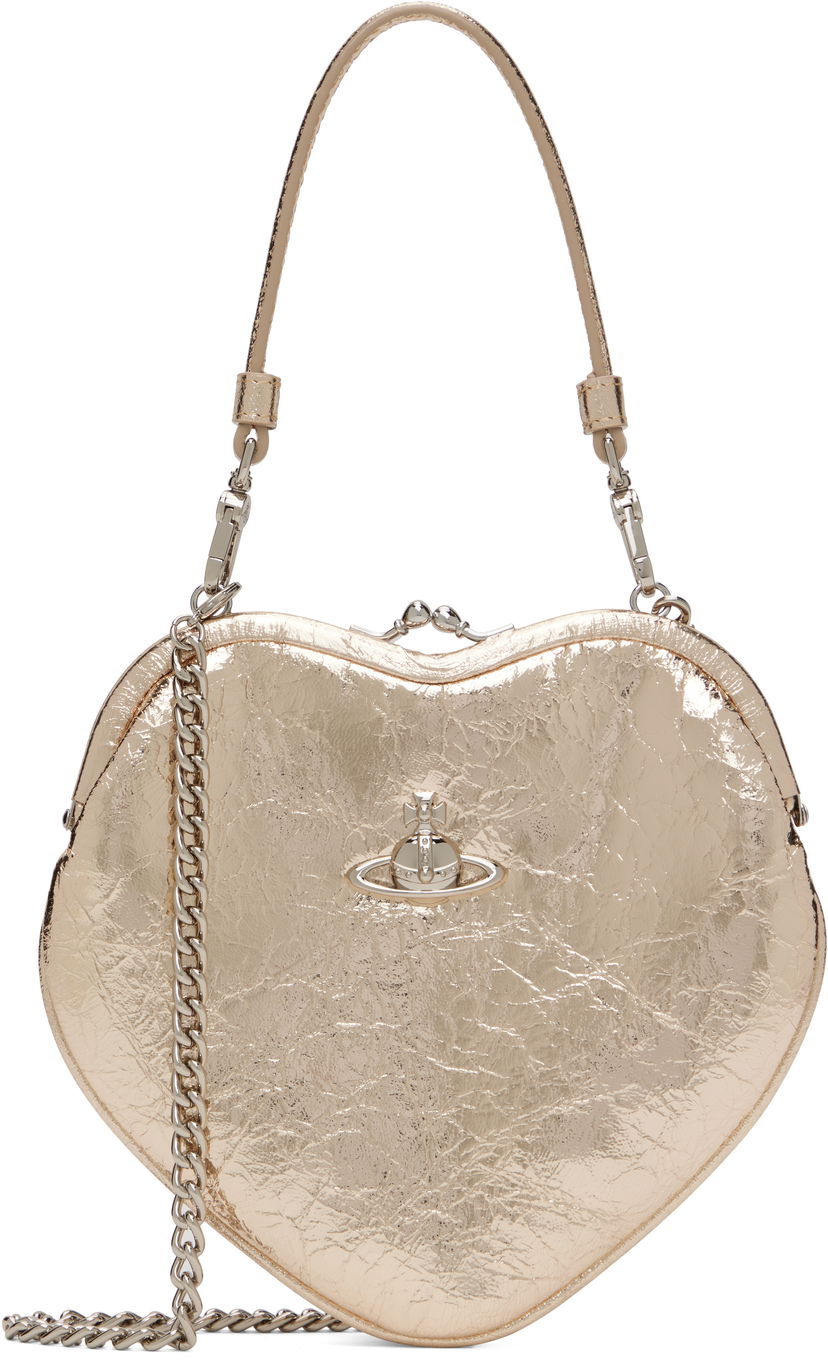 Käsilaukku Vivienne Westwood Vivienne Westwood Belle Heart Frame Bag Metallinen | 4B01000CW-L00AC-