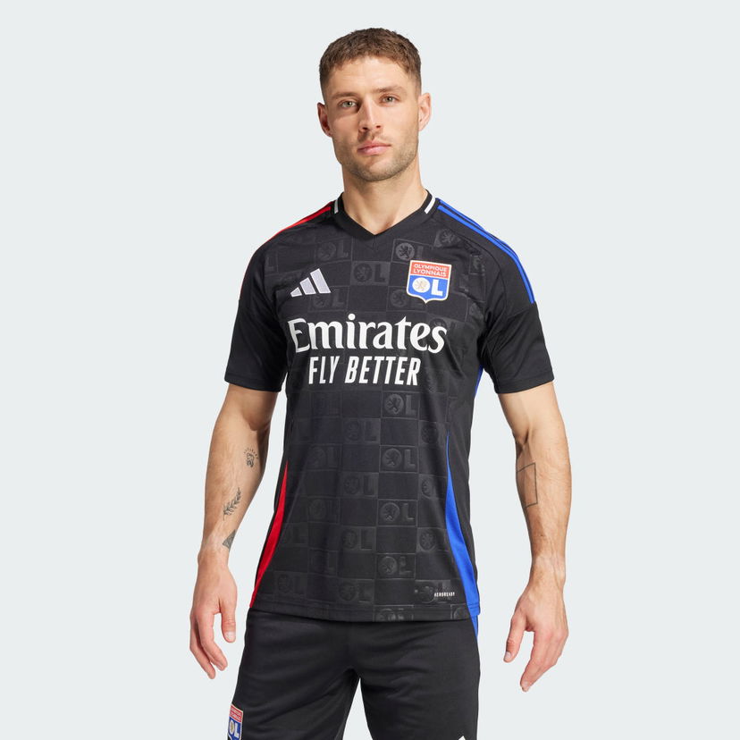 Jersey adidas Performance Olympique Lyonnais 24/25 Away Kit Musta | IT6512