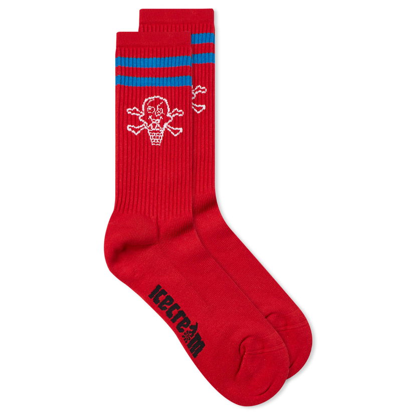 Sukat BBC IceCream ICECREAM Cones & Bones Sports Socks Punainen | IC24268-RD