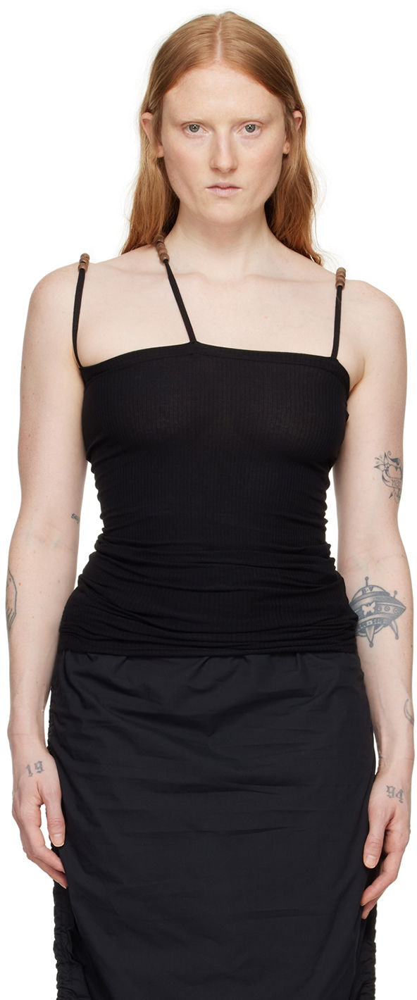 Tankkitoppi Baserange Tav Asymmetric Tank Top Musta | TOTV-RB-SU24