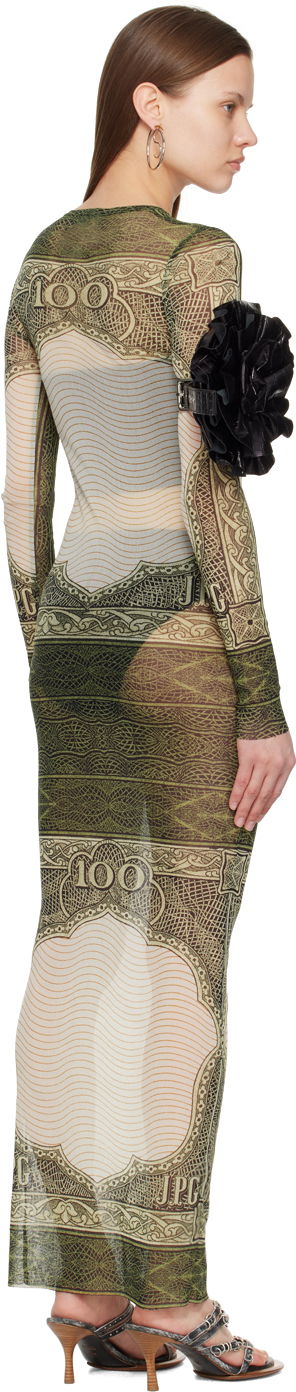 Mekko Jean Paul Gaultier Jean Paul Gaultier 'The Cartouche' Maxi Dress Vihreä | 24/25-F-RO086-T515-400300156, 2