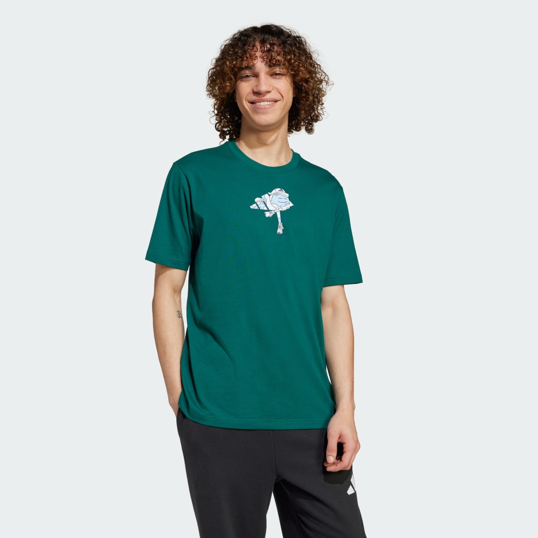 T-paita adidas Performance Earth Day Graphic Tee Vihreä | JI6753, 0